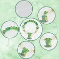 thumbnail image 6 of Saint Patrick's Day Theme DIY Glass Beads Bracelets Making Kits Green 8mm Hole: 1mm, 6 of 6