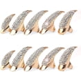 thumbnail image 3 of Paquete de 10 anillos de garra de águila: oro grande * 2 + oro mediano * 6 + oro pequeño * 2 Ormromra WRLF-600-2, 3 of 8