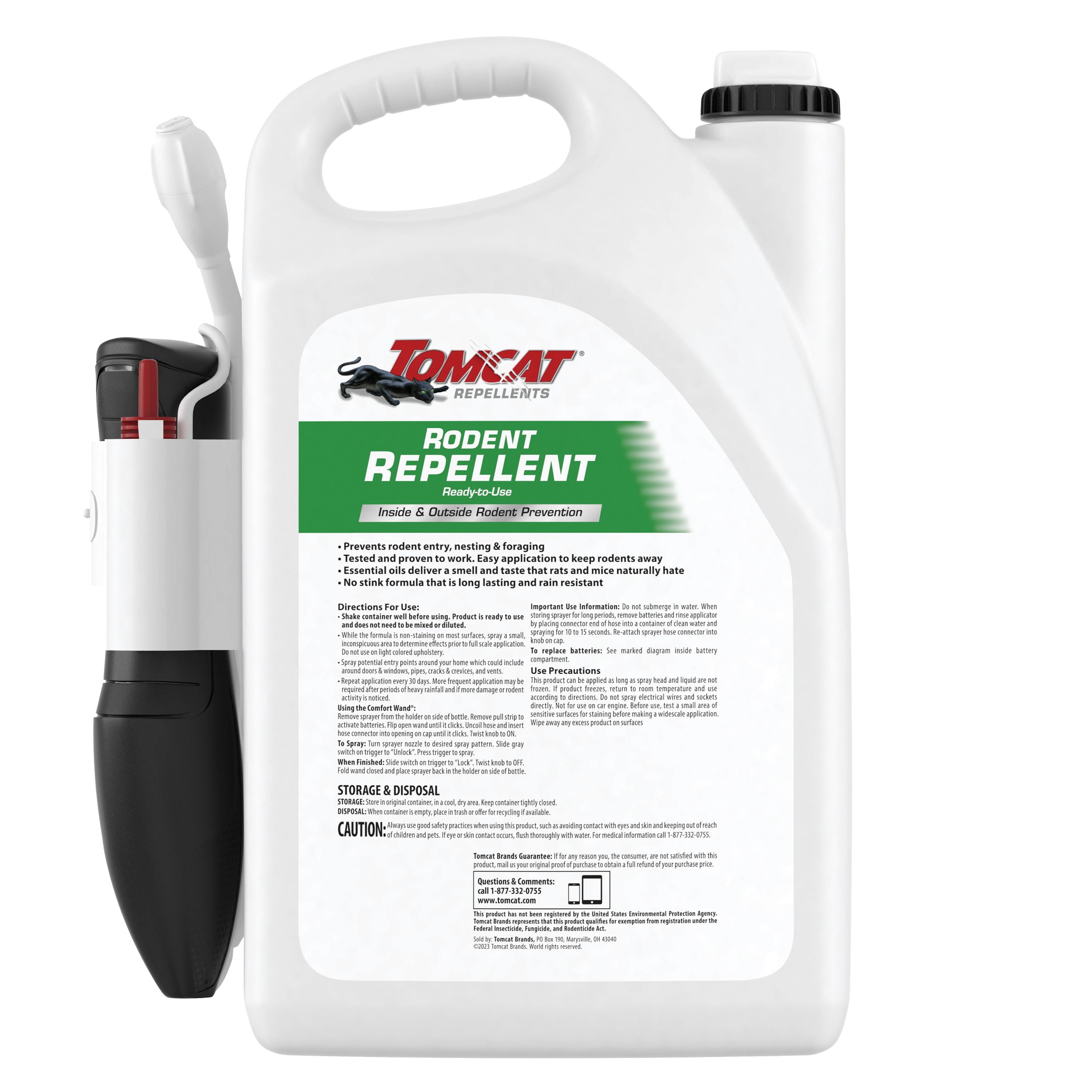 Tomcat Repellents, Rodent Repellent Ready-to-Use - Mouse and Rat Prevention, 1 gal.