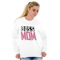 thumbnail image 3 of Boss Mom Funny Mothers Day Momma Women Plus Size Crewneck Sweatshirt Brisco Brands 5X, 3 of 5