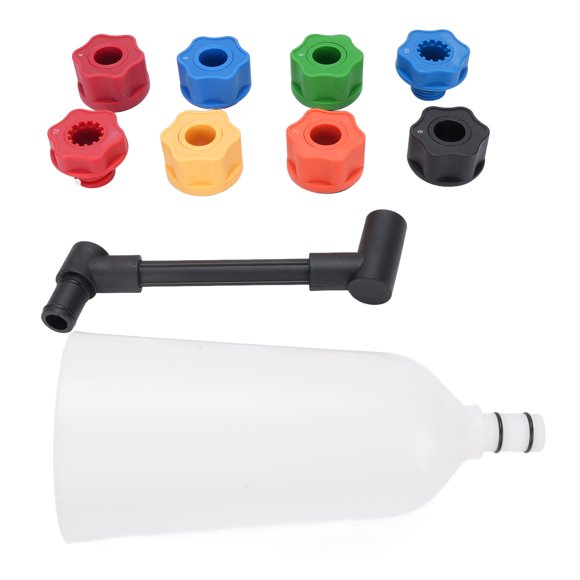 Automotive Engine Oil Dispenser Funnel Kit, Sturdy Engine Oil Funnel Set 10Pc for Oil Change