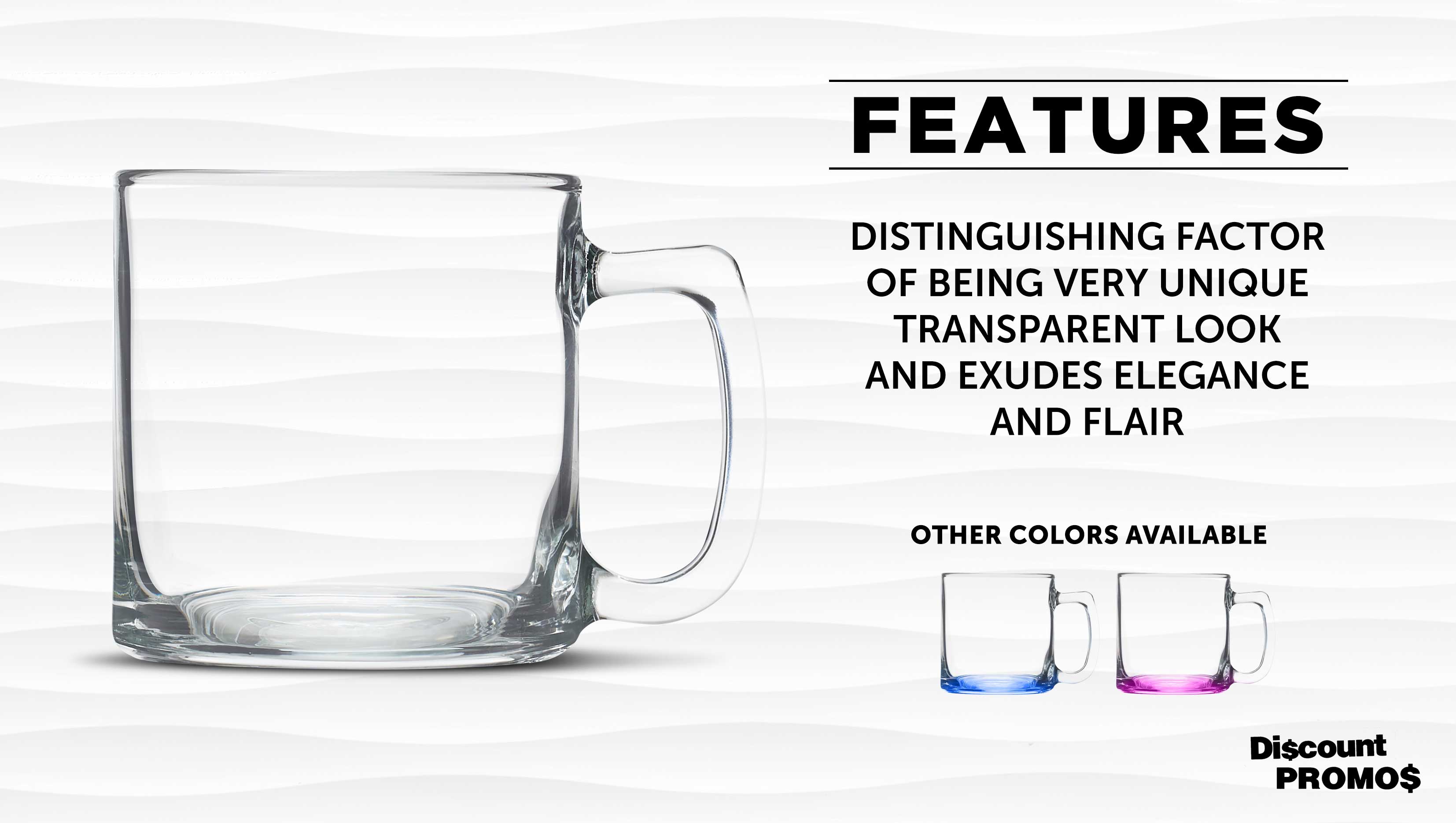 Small Glass Coffee Mugs 9 oz. Set of 10, Bulk Pack - Perfect for Coffee, Tea, Espresso, Hot Cocoa, Other Beverages - Clear
