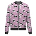 thumbnail image 5 of Chaqueta bomber con estampado de dibujos animados para mujer, ligera, con cremallera, informal, abrigo de moda, 5 of 5