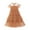 Brown, variant on Princess Dress Girls Ruffle Sleeve Swiss Dot Dress Stretchy A-Line Flutter Sleeve Casual Dress,White 6-7 Years