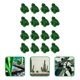 thumbnail image 2 of 16 Uds Adornos de vidrio verde rana de juguete YONGSHENG escultura de rana divertida pequeñas, 2 of 5