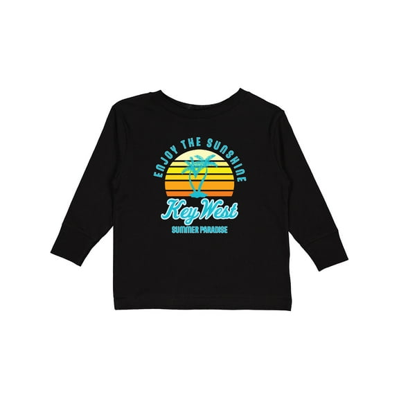 Inktastic Enjoy the Sunshine Key West Summer Paradise Boys or Girls Long Sleeve Toddler T-Shirt