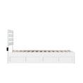 thumbnail image 6 of Oxford Twin Extra Long Bed with USB Turbo Charger and 2 Extra Long Drawers in White, 6 of 6