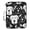 Black White Dog Face, variant on Haosy Accordion File Organizer Zipper Binder 500 Sheet 6-Tab Expanding File Folder Multi-Pocket 1.2 Inch 3 Ring Shark Swimming in Fish