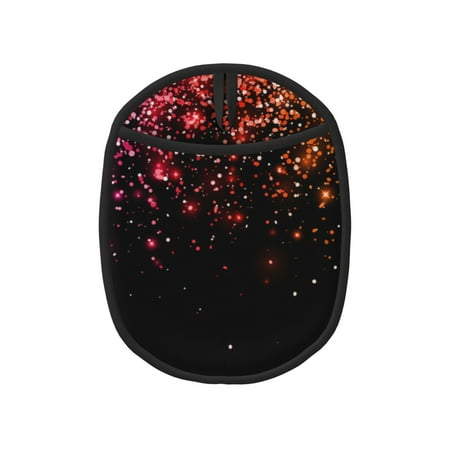 

Lukts Colorful Sparkling Print Silicone Pot Mat Mitten With Hanging Loop Heat Resistant Oven Mitts Non-Slip Bbq Baking Smoking Potholders