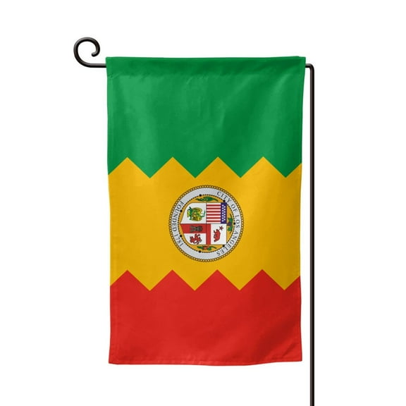 Los Angeles California Flag Garden Flag Double Sided Flags with Vivid Color for Yard Lawn Garden Decor 12.5 x18 Inch Square