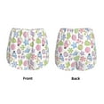 thumbnail image 3 of Vsdgher Pastel Christmas Cookies Athletic Shorts for Women, Women's Running Double Layer Shorts, High Waisted Yoga Shorts, Workout Athletic Shorts-Large, 3 of 7