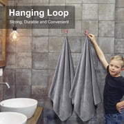 Green Essen 4 Pack Oversized Bath Towel Sets 700 GSM Soft Shower Towels 35 x 70 Inches Quick Dry Bath Sheets Highly Absorbent Bath Towel Clearance for Bathroom Spa Hotel Gym(Dark Grey)