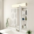 thumbnail image 3 of Cyprus 36.3" Medicine Cabinet Glass Mirror in White, 3 of 6