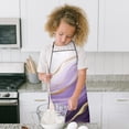 thumbnail image 4 of Purple Gold Marble Pattern Kids Aprons for Girls and Boys,Adjustable Neck Strap Toddler Aprons for Kids Cooking Baking, 4 of 6