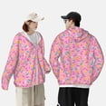 thumbnail image 6 of Haiem Pink Donut UPF 50+ Fishing Shirts for Men Long Sleeve UV Sun Protection Hoodie Non-Mask Outdoor Hiking Shirts, 6 of 9