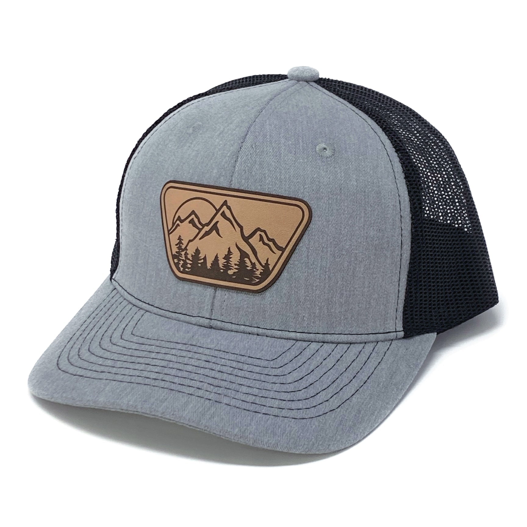 CRAVE HATS Mountain Trucker Hat, Simple Trucker Hat, Outdoor Trucker