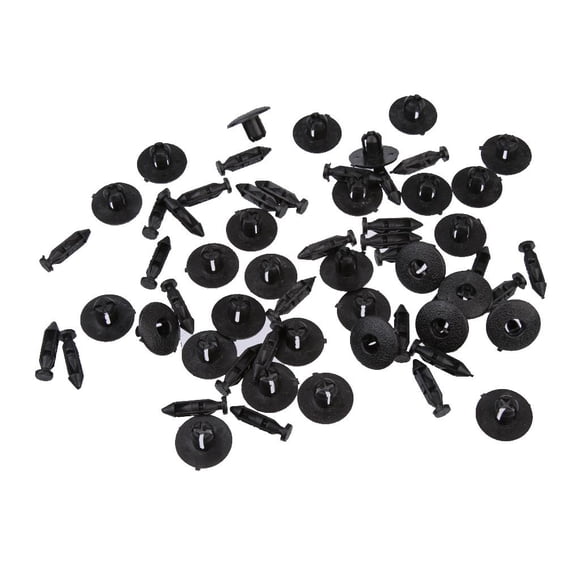 30pcs parachoques radiador montaje clips de plástico 8mm para