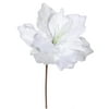 Club Pack of 12 Elegant White Sparkle Amaryllis Flower Picks 16"