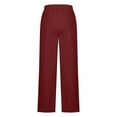 thumbnail image 7 of Delayuji Women's Stripe Patchwork Wide Leg Sweatpants Loose Sportswear Casual Sweatpants Workout Pants, 7 of 7