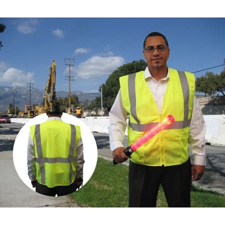

3C Products ANSI/ISEA 107-2015 Class 2 Light Weight Safety Green Cool Mesh Safety Vest w/ Zipper Closure & 2 Inside Pockets - SV1300-M