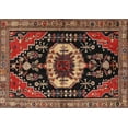 thumbnail image 1 of Ahgly Company Indoor Rectangle Traditional Orange Brown Medallion Area Rugs, 7' x 10', 1 of 6