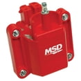 thumbnail image 1 of MSD Ignition Ignition Coil 8226 Blaster; GM Dual Connector; 44000 Volts; Red, 1 of 5