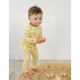 thumbnail image 4 of Pijama moimoln de algodón suave modal para bebés pequeños, amarillo 8, 4 of 5