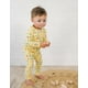 thumbnail image 4 of Pijama moimoln de algodón suave modal para bebés pequeños, amarillo 8, 4 of 5