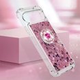 thumbnail image 4 of Funda para Google Pixel 9/Pixel 9 PRO 5G con Brillo Líquido Flotante, Purpurina, Parachoques y Anillo Giratorio Soporte, 4 of 5