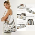 thumbnail image 5 of Boho Vintage Mushroom Travel Sling Bag - Multi-Pocket Stylish Crossbody Purse for Everyday Use, 5 of 5