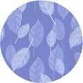 thumbnail image 1 of Ahgly Company Indoor Round Patterned Light Slate Blue Area Rugs, 4' Round, 1 of 6