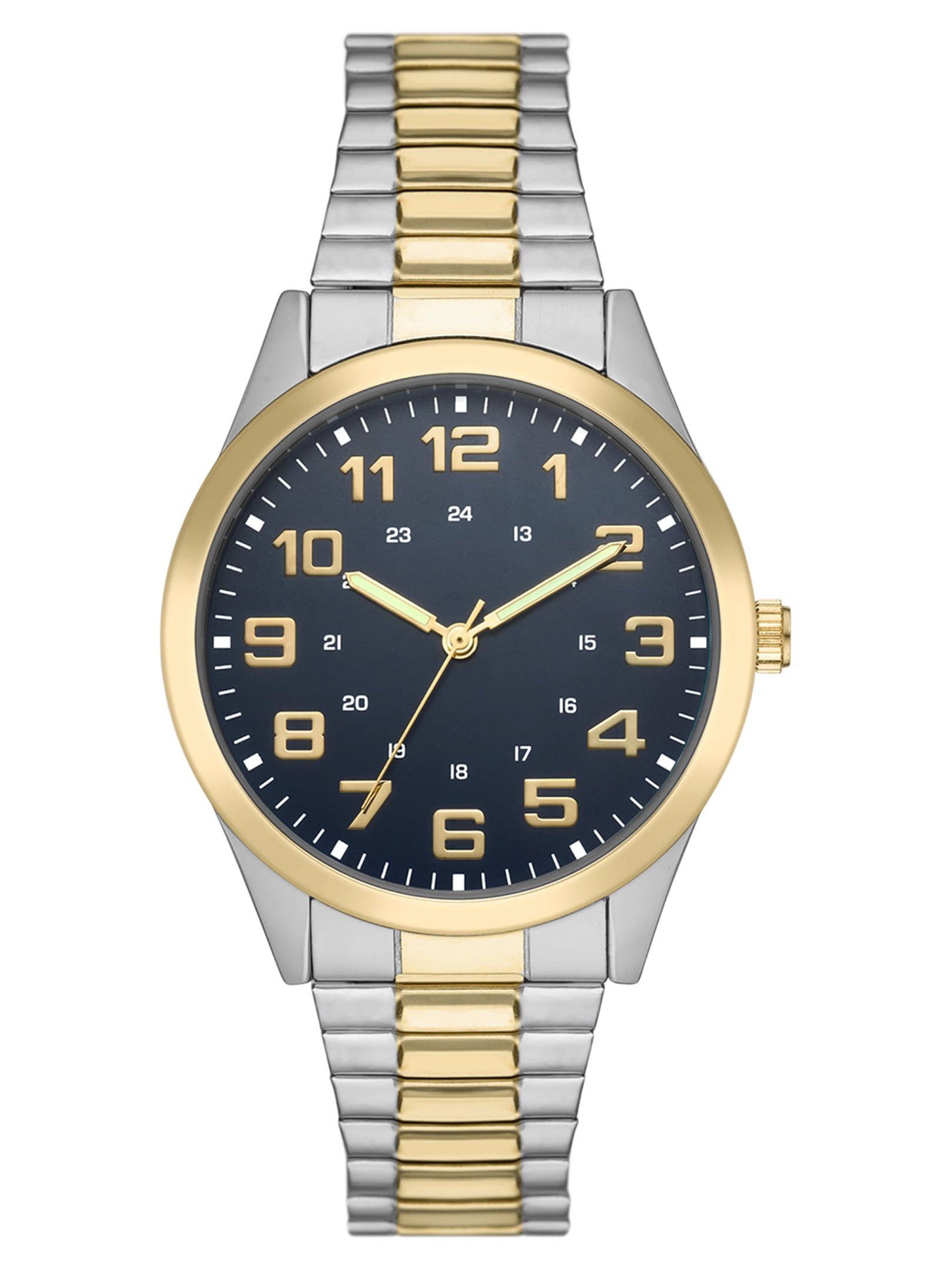 Men's Quartz Two Tone Stainless Steel Expansion Watch PXH428