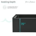 thumbnail image 5 of Voltaire 48" x 32" Right-Hand Drain Alcove Bathtub with Apron in Matte Black, 5 of 8