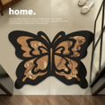 thumbnail image 4 of BINGLI 3D Optical Butterfly Area Rug - Quick-Dry Non-Slip Shag Bath Mat for Shower, Entryway or Tub - Washable Floor Carpet, 4 of 5