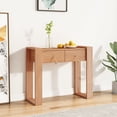 thumbnail image 1 of vidaXL Console Table 90x35x75 cm Solid Teak Wood, 1 of 5