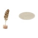 thumbnail image 1 of Escultura Nórdica De Metal En Forma De Hoja, Adorno Abstracto Creativo Para Mesa, Fiesta, Hogar, Con Alfombra Redonda Para Interior, Mesita De Noche, Accesorio Versátil., 1 of 8
