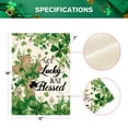 thumbnail image 7 of Sm:)e Green Shamrock Not Lucky Just Blessed Saint Patricks Day Garden Flag 12x18 Inch, 7 of 7