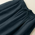 thumbnail image 6 of TRUBKH Womens Linen Pants Barrel Palazzo Pants Ruffle Pants Women Beach Palazzo Harem Pants Ruffle High Waist Side Snap Button Sweatpants Summer Boho Dressy Baggy Yoga Pants Women Green XL, 6 of 8