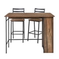 thumbnail image 6 of River Street Designs 3-Piece Drop Leaf Reclaimed Barnwood Counter Height Dining Set, 6 of 7