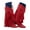 A-Red, variant on Tassel Cowboy Boots for Women Fringe Wide Calf Western Boots Chunky Heel Pull on Cowgirl Knee High Boot for Party Wedding Event