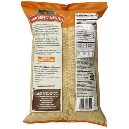 Garden of Eatin' Tortilla Chips, Nacho Cheese, 8.1 Ounce