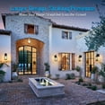thumbnail image 3 of 4 Pack Porch Lights with GFCI Outlet, Black Outdoor Light Wall Mount, Waterproof Exterior Light Fixture with Outlet, Wall Sconce for House, Garage, Patio, 3 of 8