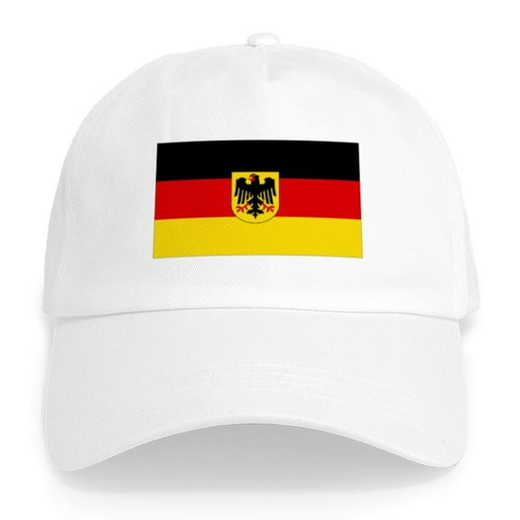 CafePress - German COA Flag Cap - Adjustable 100% Brushed Unisex Casual Cotton Baseball Cap, Beige, 1