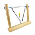 thumbnail image 3 of OUNONA Small Instruments Triangle Bell Wood Hand-eye Coordination Development for Music Instrument 1Pcs, 3 of 8