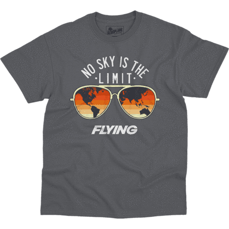 Skys No Limit - No Sky Is The Limit Flying Aero Shop T-Shirt