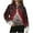 Red, variant on Womens Tops Christmas Print Lapel Zipper Long Sleeve Casual Pullover Sweatshirt,Sweatshirts for Women Red S