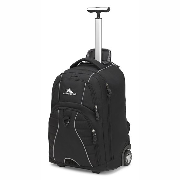 Mochila con ruedas para portátil High Sierra Freewheel negra de 15 pulgadas