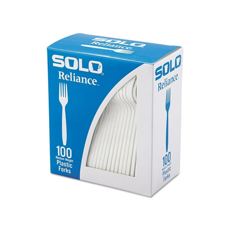 Reliance Mediumweight Cutlery, Fork, White, 100/Box, 1,000/Carton Reliance Mediumweight Cutlery, Fork, White, 100/Box, 1,000/Carton