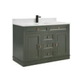 thumbnail image 5 of Legion Furniture 48" PEWTER GREEN FINISH SOLID WOOD SINK VANITY  WITH 1' ARTIFICIAL STONE TOP, 5 of 10