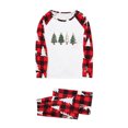 thumbnail image 3 of Odeerbi Christmas Pajamas for Family Holiday Long Sleeve Family Christmas Pajamas Matching Sets Dad Christmas Plaid Printed Blouse Tops + Pants Sleepwear Family Matching PJs Set Red, 3 of 5